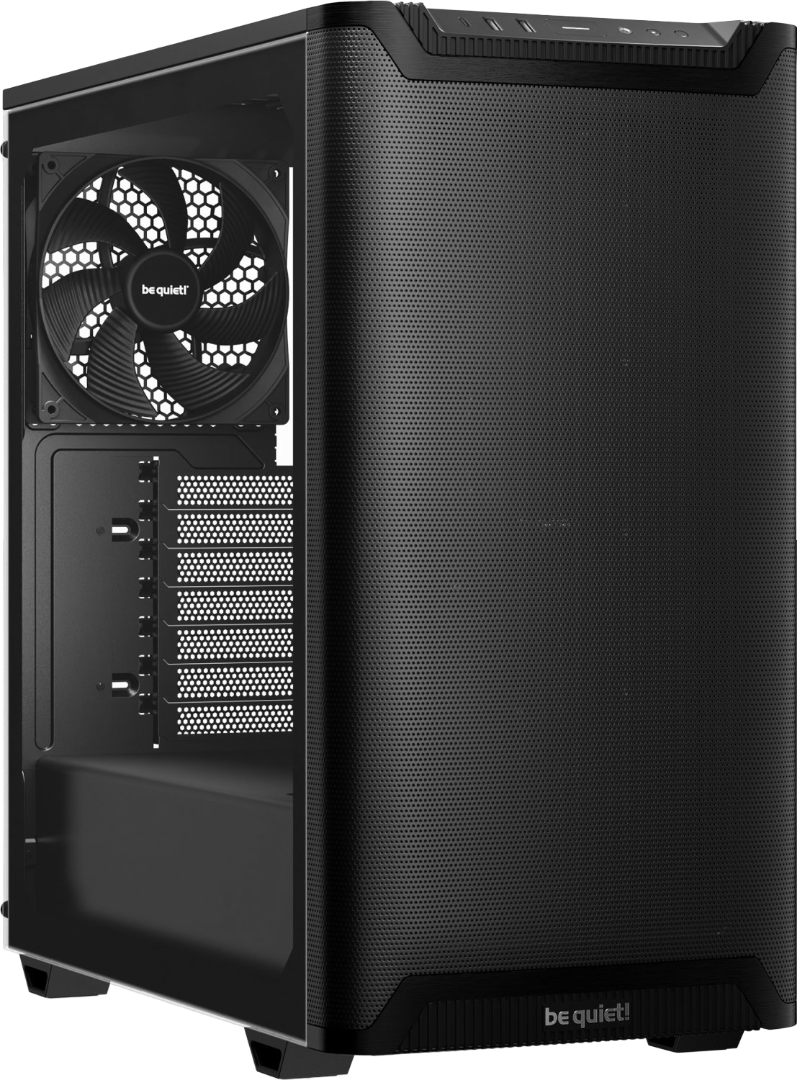 be quiet! Pure Base 501 Airflow Window Black, Glasfenster