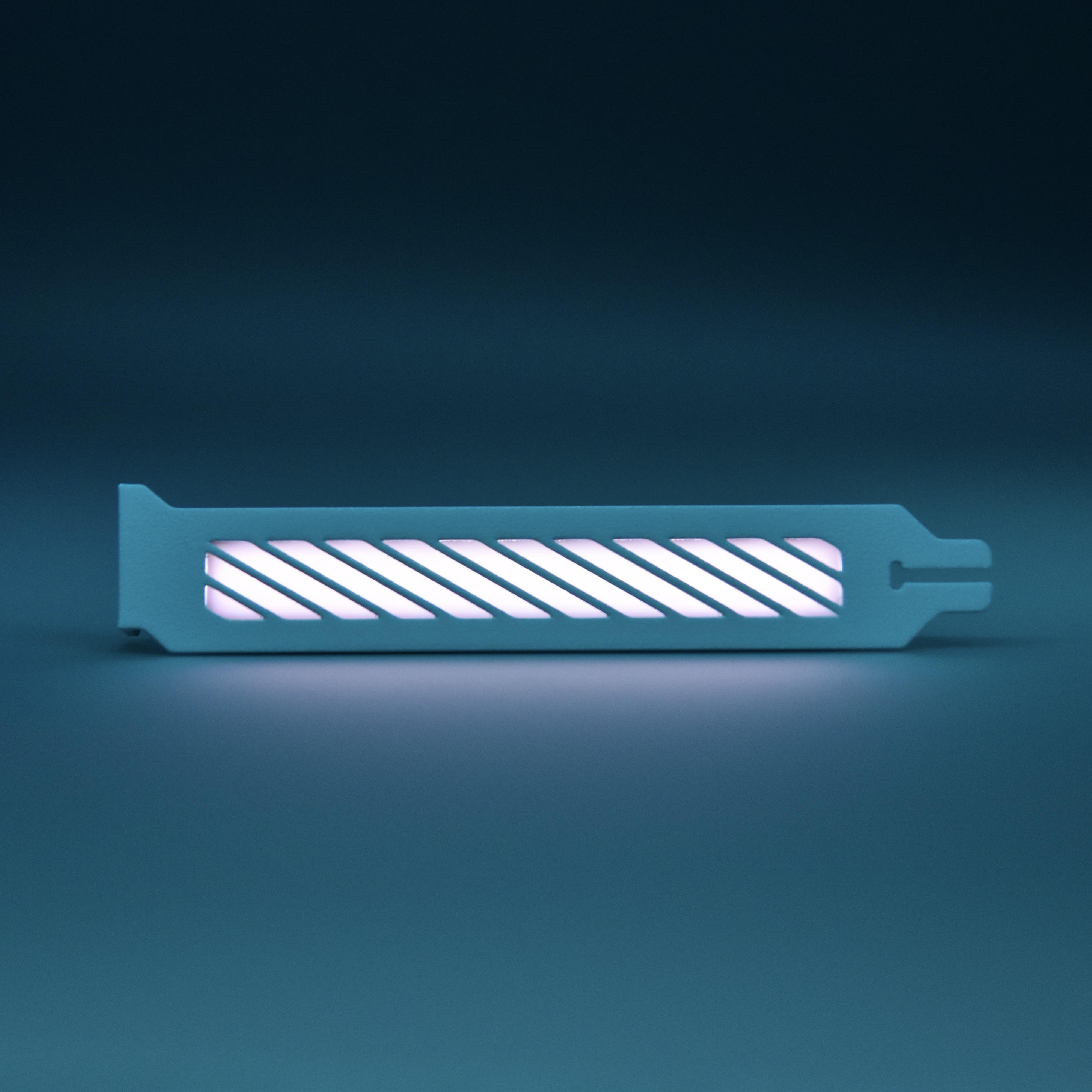 RGB Slotcover – ARGB-Beleuchtung für dein Setup.Farbe:Transverse Stripes Slotcover White