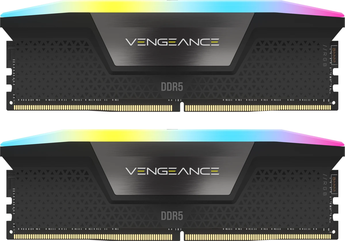 Corsair Vengeance RGB schwarz UDIMM 16GB Kit, DDR5-6000, CL36